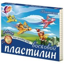 Пластилин 18цв 270гр. Фантазия, восковой, со стеком, карт.упак.