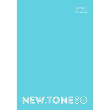 Тетрадь А4 80л кл. скоба Hatber "NEWtone PASTEL Незабудка" глянц.лам.