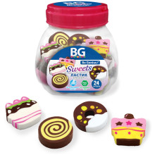 Ластик BG "Sweets", фигурный, термопластичная резина, ассорти